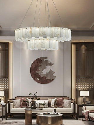 Alabaster Luxury Alabaster Round Chandelier