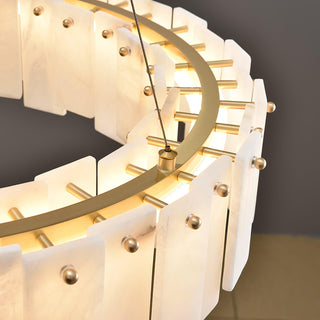 Alabaster Luxury Alabaster Round Chandelier