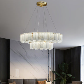 Alabaster Luxury Alabaster Round Chandelier