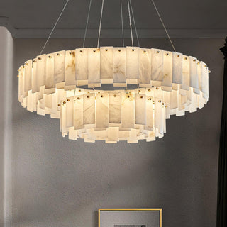 Alabaster Luxury Alabaster Round Chandelier