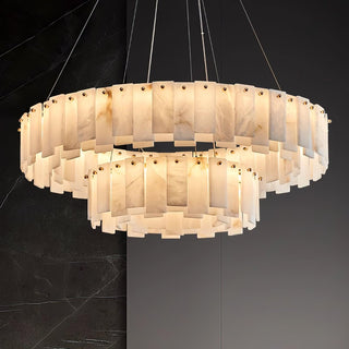 Alabaster Luxury Alabaster Round Chandelier