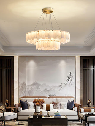 Alabaster Luxury Alabaster Round Chandelier