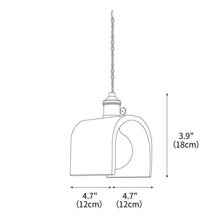 Alagusmo Contemporary Travertine Pendant Light