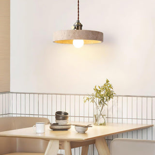 Alagusmo Contemporary Travertine Pendant Light