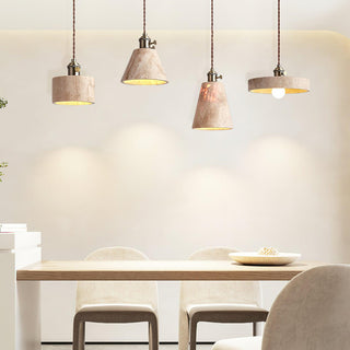 Alagusmo Contemporary Travertine Pendant Light