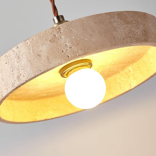 Alagusmo Contemporary Travertine Pendant Light
