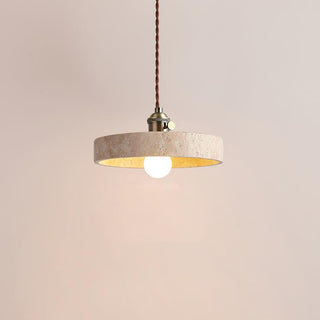 Alagusmo Contemporary Travertine Pendant Light