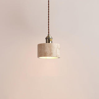 Alagusmo Contemporary Travertine Pendant Light