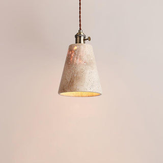 Alagusmo Contemporary Travertine Pendant Light