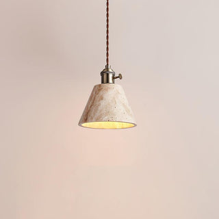Alagusmo Contemporary Travertine Pendant Light