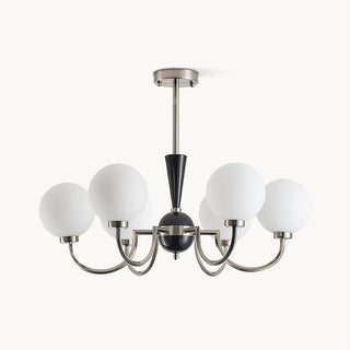 Caden Mid Century Metal Glass Chandelier