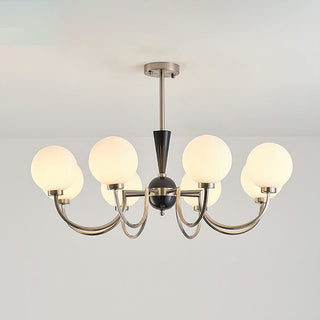 Caden Mid Century Metal Glass Chandelier