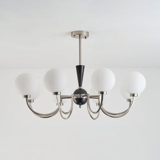 Caden Mid Century Metal Glass Chandelier