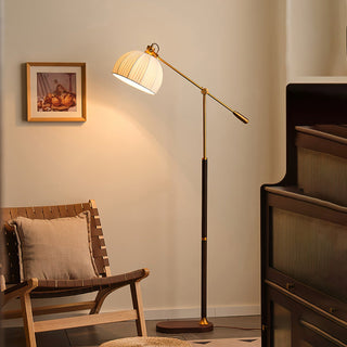 Orion Adjustable Metal Fabric Floor Lamp