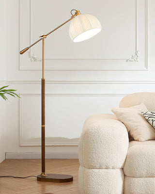 Orion Adjustable Metal Fabric Floor Lamp