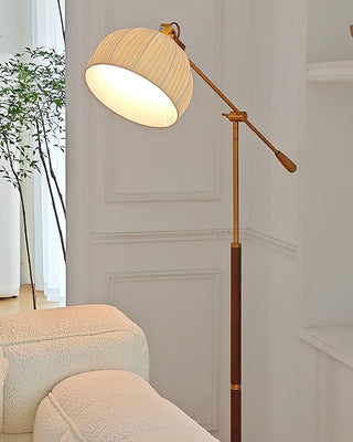Orion Adjustable Metal Fabric Floor Lamp