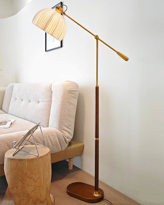 Orion Adjustable Metal Fabric Floor Lamp