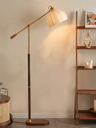 Orion Adjustable Metal Fabric Floor Lamp
