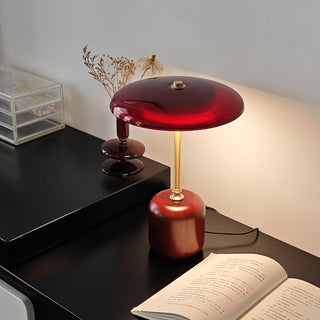 Alaula Lacquered Wood Metal Table Lamp