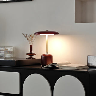 Alaula Lacquered Wood Metal Table Lamp
