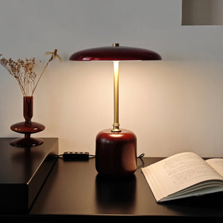 Alaula Lacquered Wood Metal Table Lamp