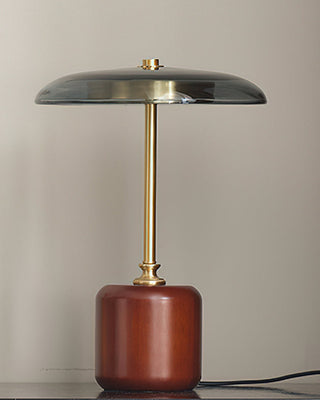 Alaula Lacquered Wood Metal Table Lamp