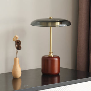 Alaula Lacquered Wood Metal Table Lamp