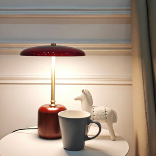 Alaula Lacquered Wood Metal Table Lamp