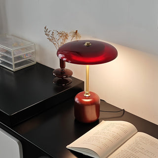 Alaula Lacquered Wood Metal Table Lamp