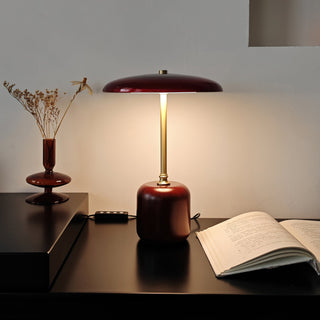 Alaula Lacquered Wood Metal Table Lamp
