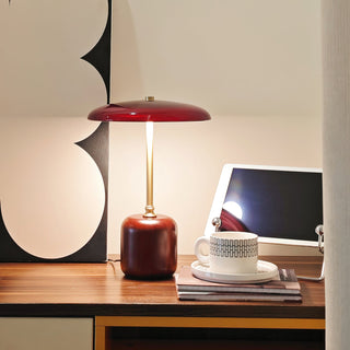 Alaula Lacquered Wood Metal Table Lamp
