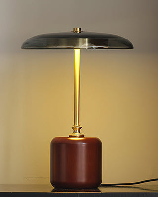 Alaula Lacquered Wood Metal Table Lamp