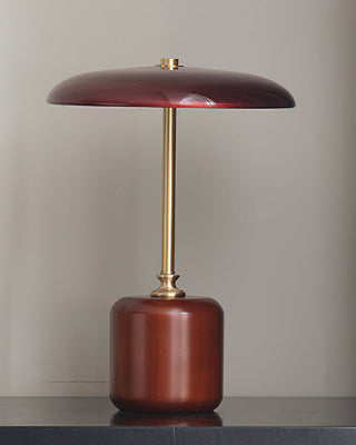 Alaula Lacquered Wood Metal Table Lamp