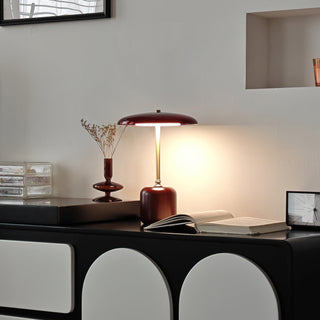 Alaula Lacquered Wood Metal Table Lamp