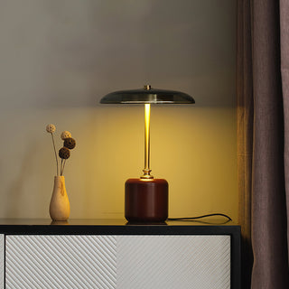Alaula Lacquered Wood Metal Table Lamp