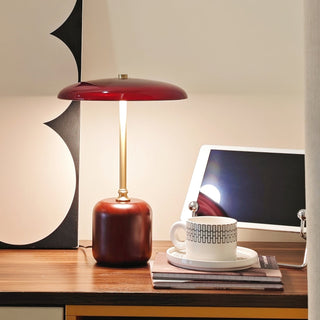Alaula Lacquered Wood Metal Table Lamp