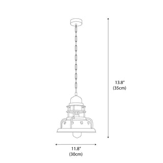 Alessio Industrial Iron Pendant Light
