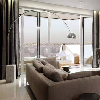 Lumina Modern Marble Arc Floor Lamp