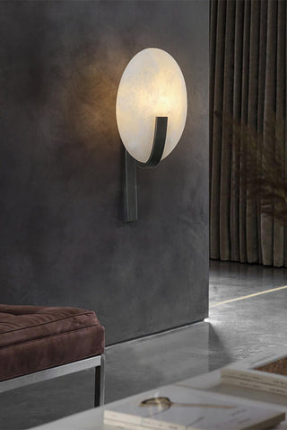 Alice Minimalist Alabaster Wall Light