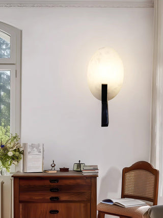Alice Minimalist Alabaster Wall Light