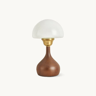 Alice Modern Glass Wood Table Lamp