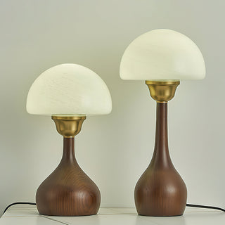 Alice Modern Glass Wood Table Lamp