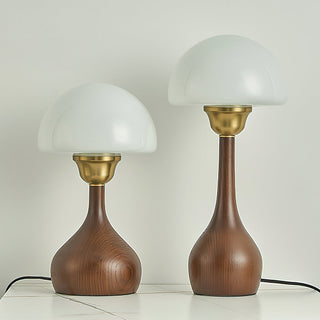Alice Modern Glass Wood Table Lamp