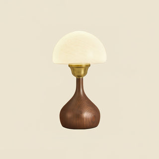 Alice Modern Glass Wood Table Lamp