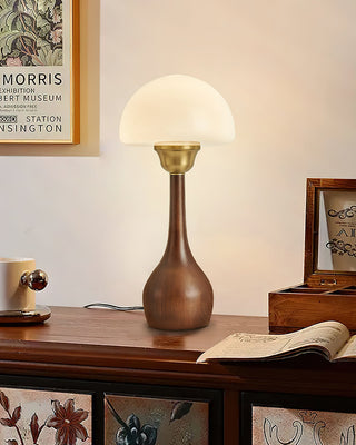 Alice Modern Glass Wood Table Lamp