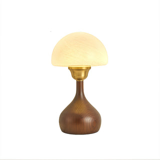 Alice Modern Glass Wood Table Lamp