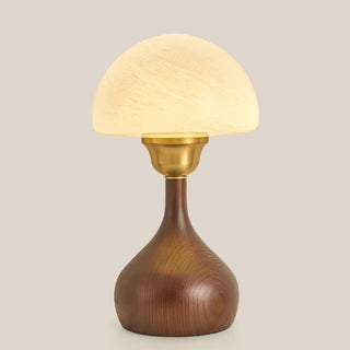 Alice Modern Glass Wood Table Lamp