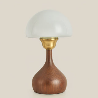 Alice Modern Glass Wood Table Lamp
