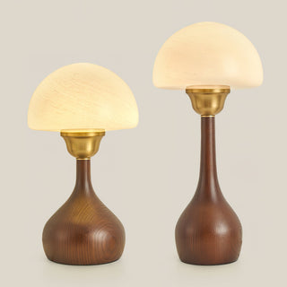 Alice Modern Glass Wood Table Lamp