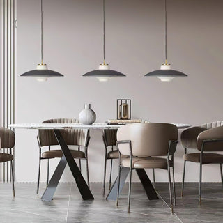 Alien Frisbee Wabi-Sabi Iron Pendant Light